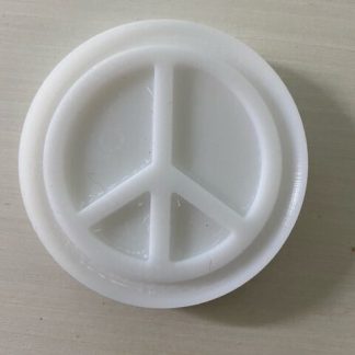 3" Peace Sign Design Plate