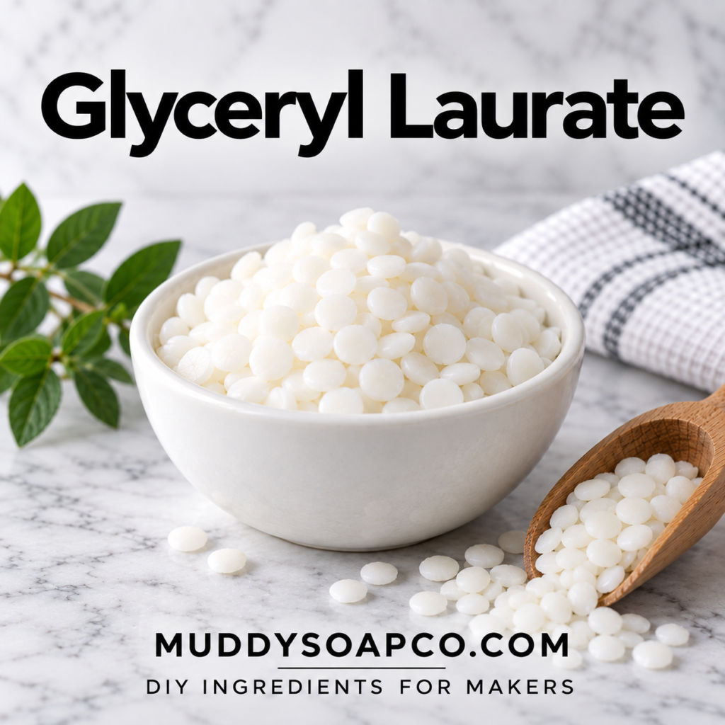 Glyceryl Laurate pellets for DIY cosmetic and personal care formulations – Muddy Soap Co.