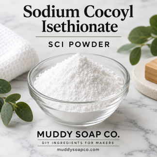 Sodium Cocoyl Isethionate SCI Powder from Muddy Soap Co.