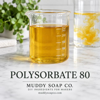 Polysorbate 80 liquid solubilizer from Muddy Soap Co.