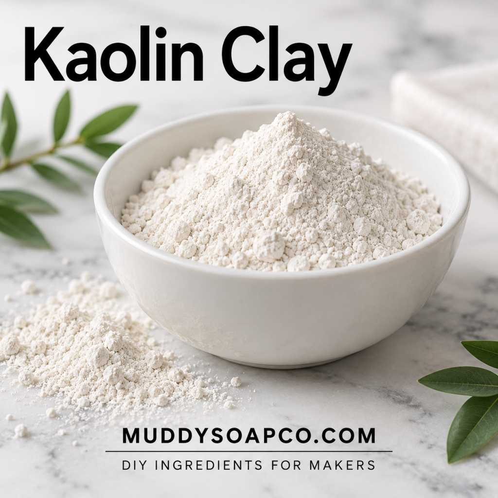 Kaolin Clay for soap and cosmetic formulations from Muddy Soap Co.